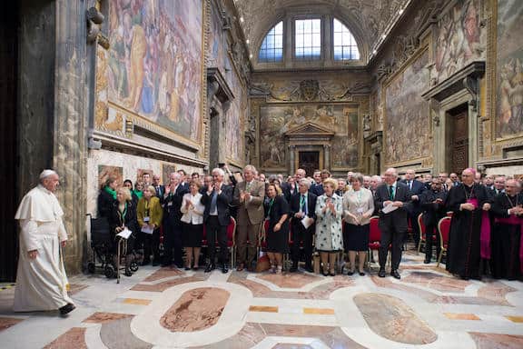 Pope Francis meets with CAPP members at the Vatican International Conference