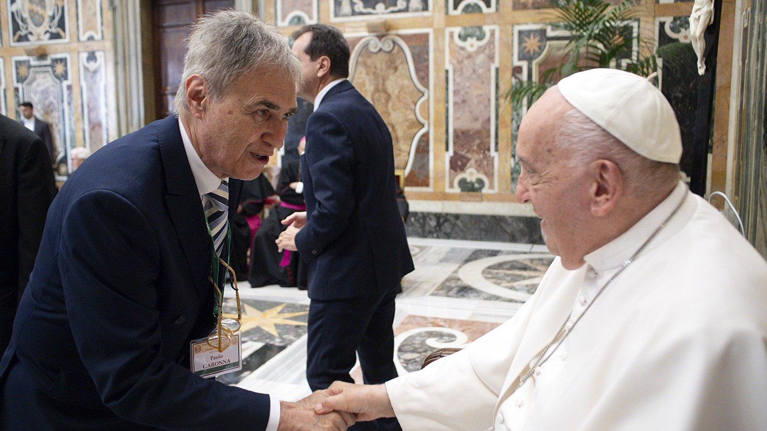 Cardinal Parolin, Vatican Secretary of State, attends one of the CAPP events.